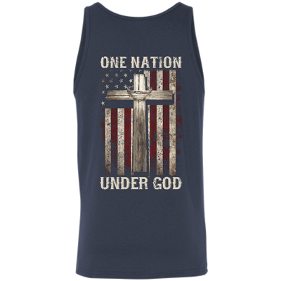 One Nation Under God-T-Shirt & Hoodie-Unisex Tank-Navy