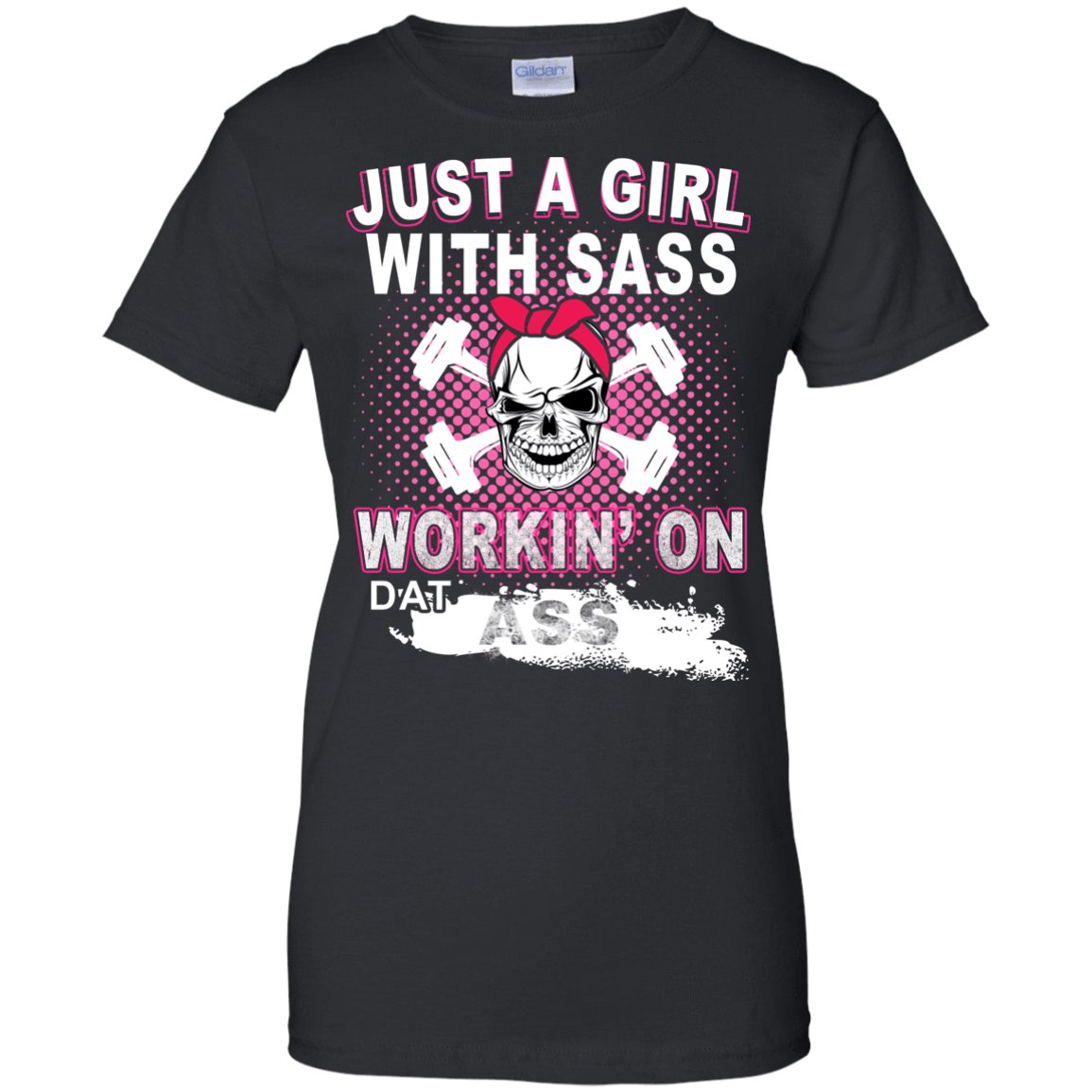 JUST A GIRL WITH SASS-T-Shirt & Hoodie-Women's T-Shirt-Black