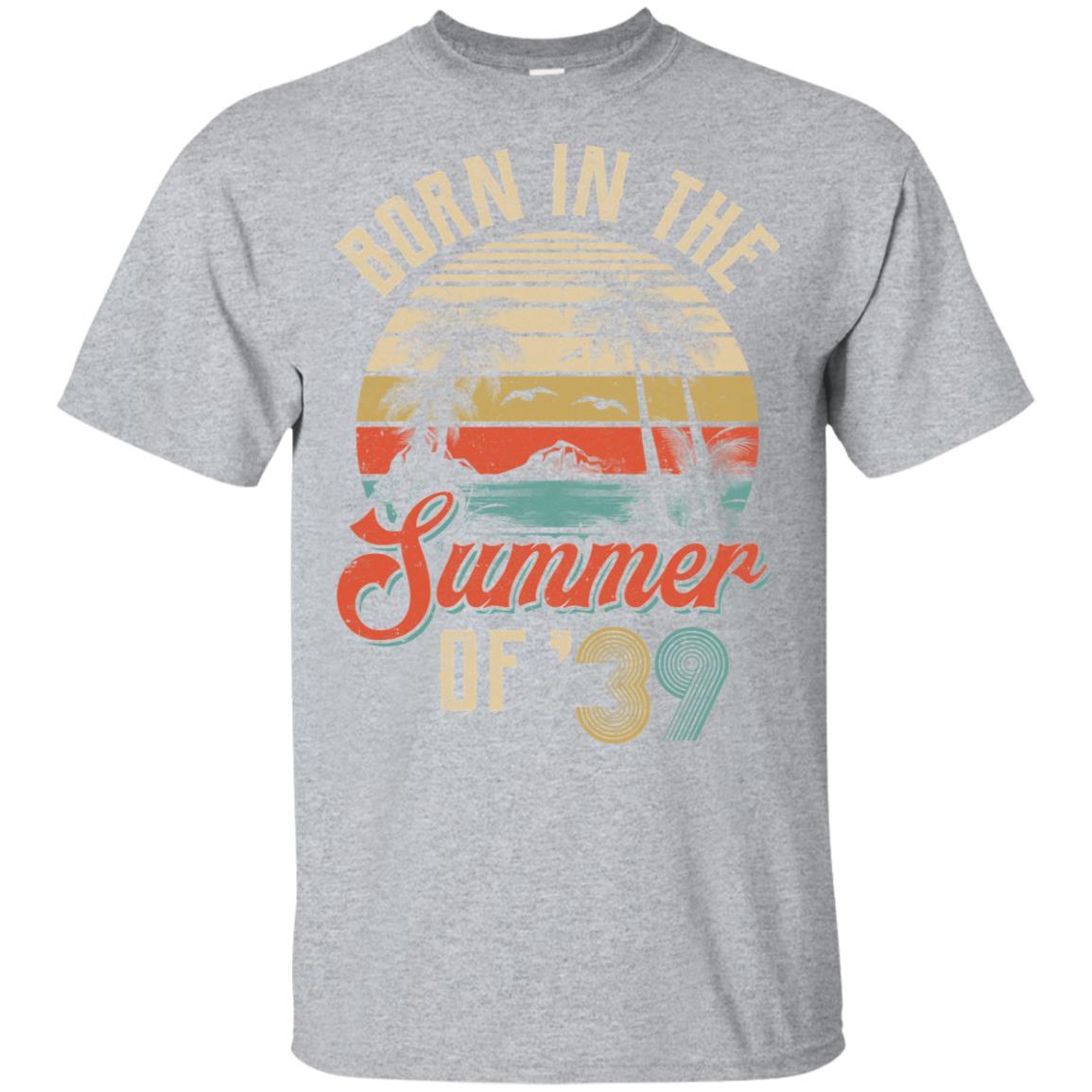 Classic Vintage 1939 82th Birthday Gift Summer Of 39-T-Shirt & Hoodie-Classic T-Shirt-Sport Grey