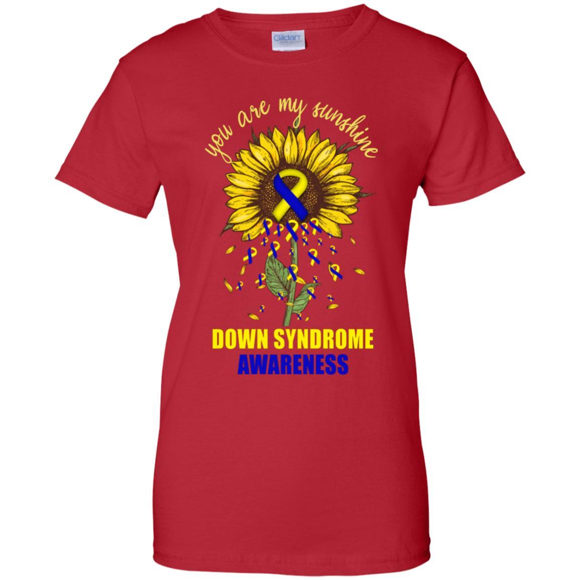 You Are My Sunshine Down Syndrome Awareness-T-Shirt & Hoodie-Women's T-Shirt-Red