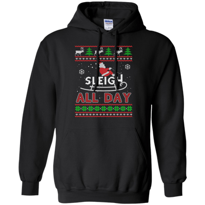 Sleigh All Day-T-Shirt & Hoodie-Pullover Hoodie-Black