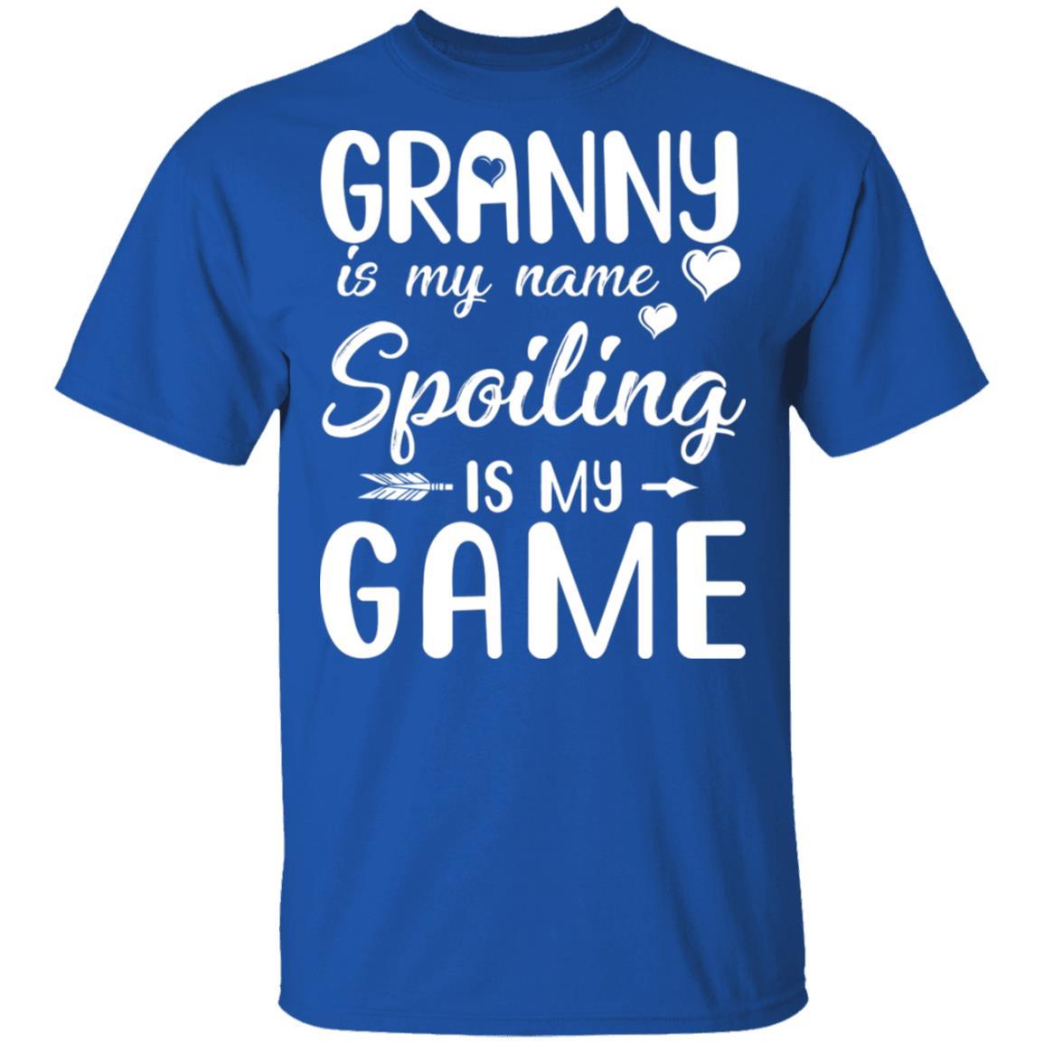 Granny Is My Name Spoiling Is My Game Funny Mothers Day-T-Shirt & Tank Top-Classic T-Shirt-Royal