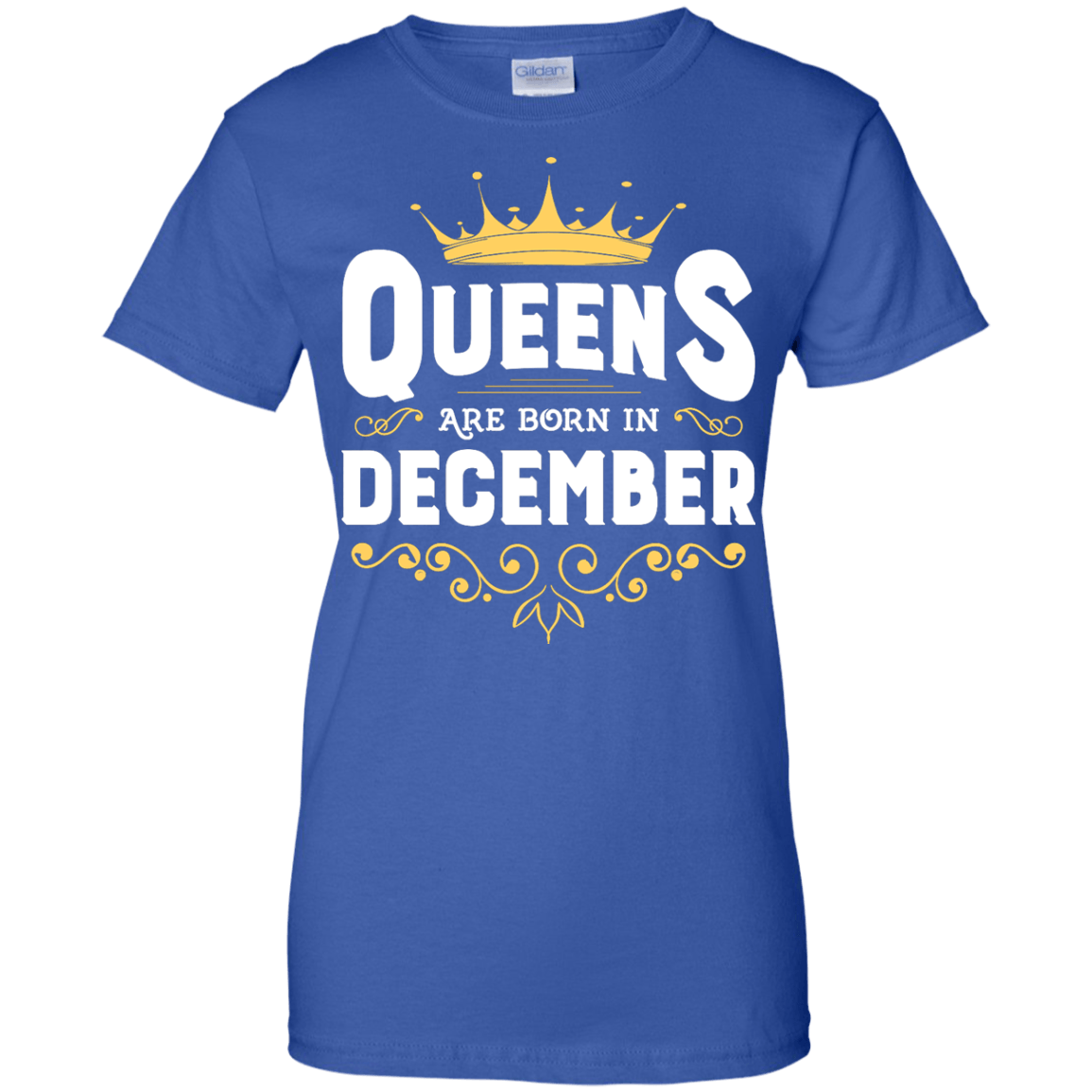 Queens Are Born In December-T-Shirt & Hoodie-Women's T-Shirt-Royal