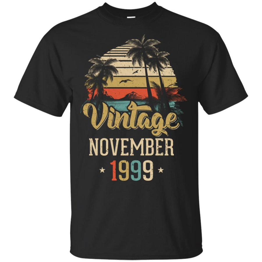 Retro Classic Vintage November 1999 22th Birthday Gift-T-Shirt & Hoodie-Classic T-Shirt-Black