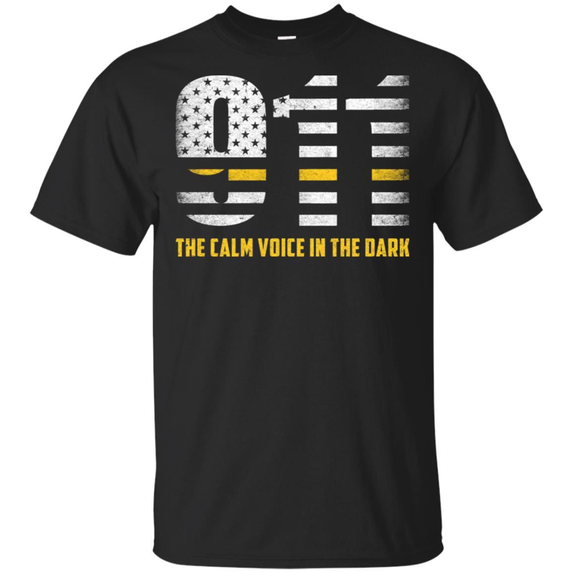 Dispatcher Thin Gold Line 911 American USA Flag