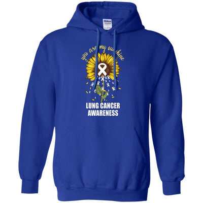You Are My Sunshine Lung Cancer Awareness-T-Shirt & Hoodie-Pullover Hoodie-Royal