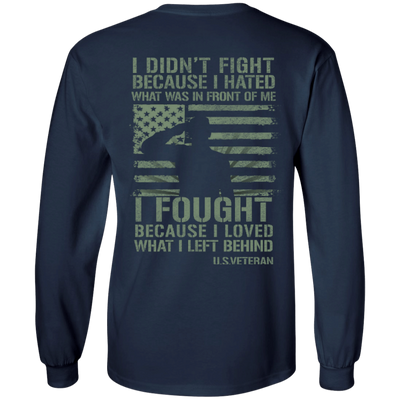 US Veteran Affairs-T-Shirt & Hoodie-Long Sleeve T-Shirt-Navy