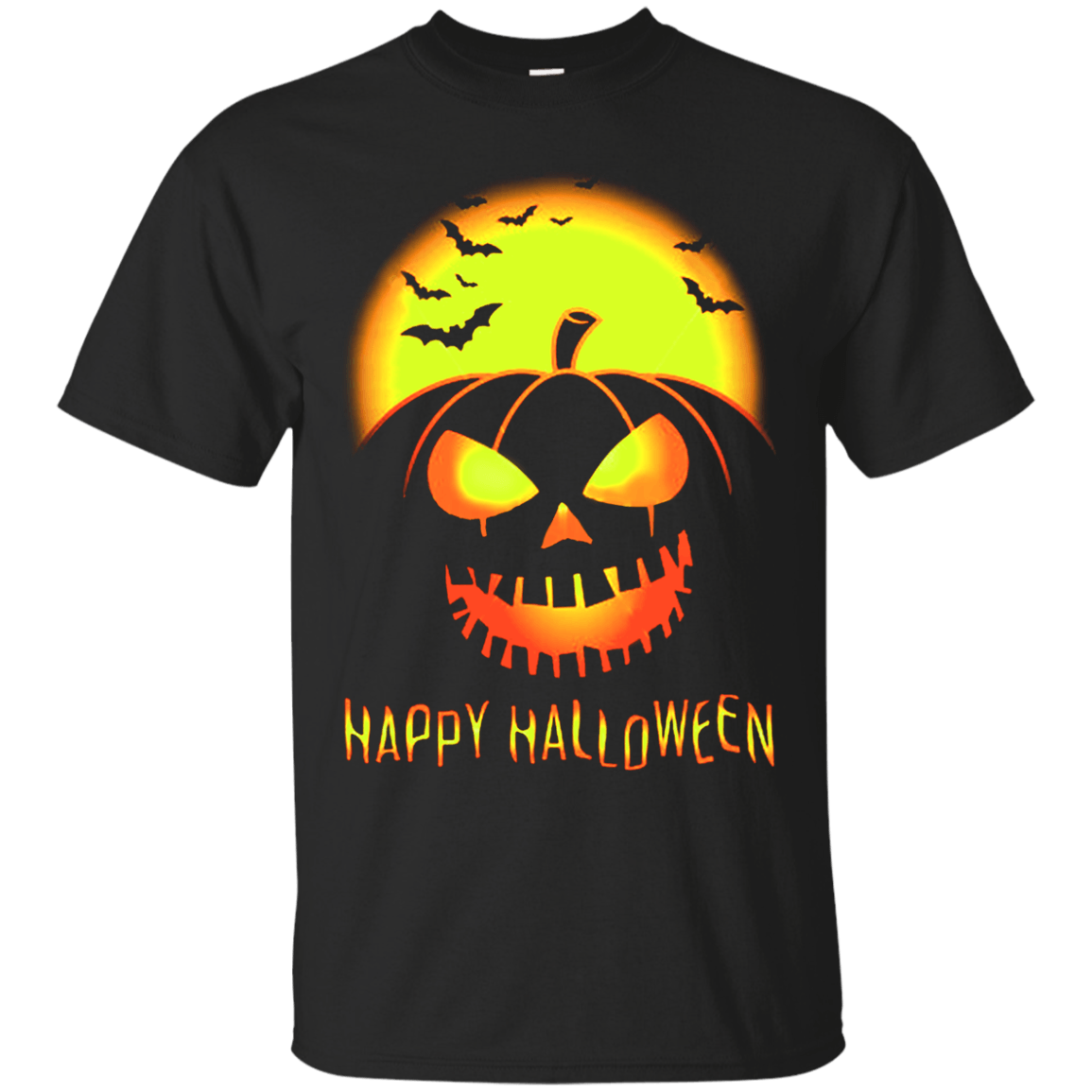 Pumpkin Happy Halloween-T-Shirt & Hoodie-Classic T-Shirt-Black
