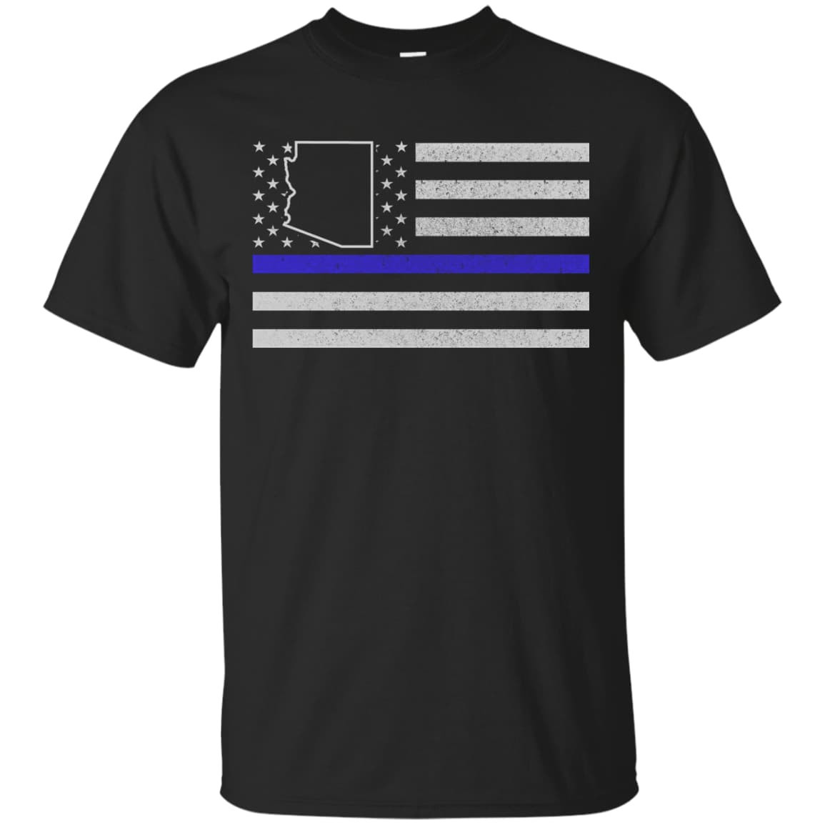 Arizona Thin Blue Line Police State-T-Shirt & Hoodie-