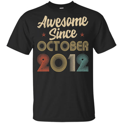 Awesome Since October 2012 Vintage 9th Birthday Gifts Youth-Youth Shirt-Youth T-Shirt-Black