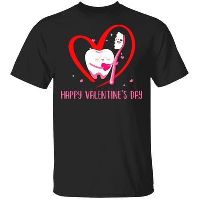 Tooth Hug Brush Teeth Dentist Valentine's Gift For Dental-T-Shirt & Hoodie-Classic T-Shirt-Black
