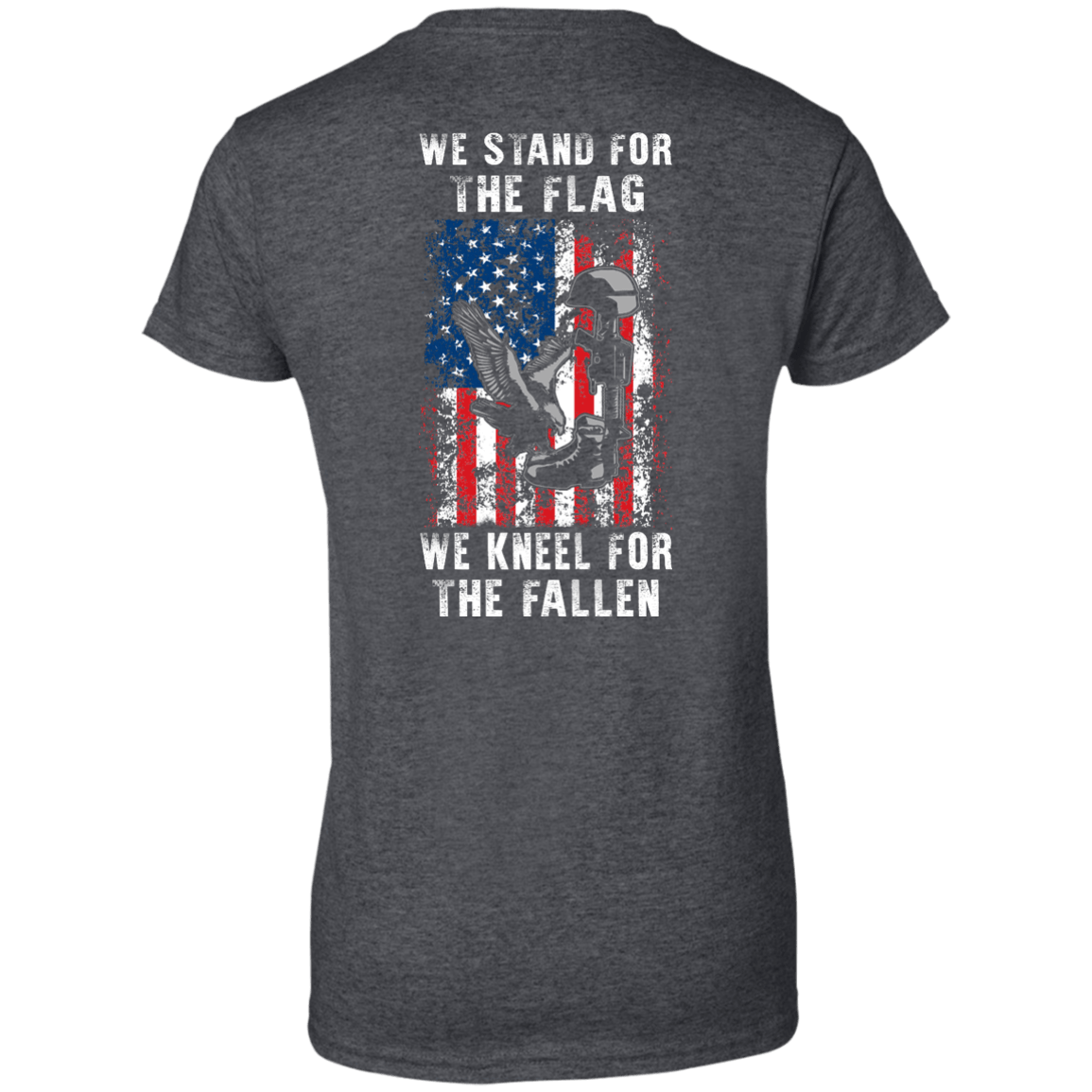 We Stand For The Flag-T-Shirt & Hoodie-Women's T-Shirt-Dark Heather