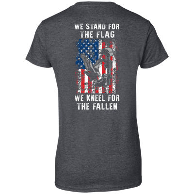 We Stand For The Flag-T-Shirt & Hoodie-Women's T-Shirt-Dark Heather