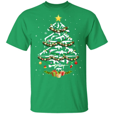 Guns Christmas Tree Ornament Xmas Gift For Gun Lovers-T-Shirt & Sweatshirt-Classic T-Shirt-Irish Green