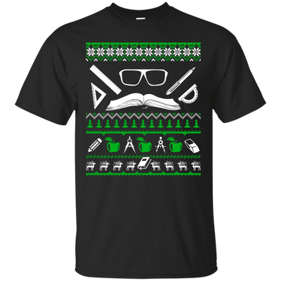 Teacher Christmas Sweater-T-Shirt & Hoodie-Classic T-Shirt-Black