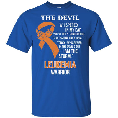 I Am The Storm Support Leukemia Awareness Warrior Gift-T-Shirt & Hoodie-Classic T-Shirt-Royal