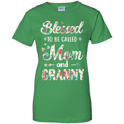 Mothers Day Gifts Blessed To Be Called Mom And Granny-T-Shirt & Hoodie-Women's T-Shirt-Irish Green