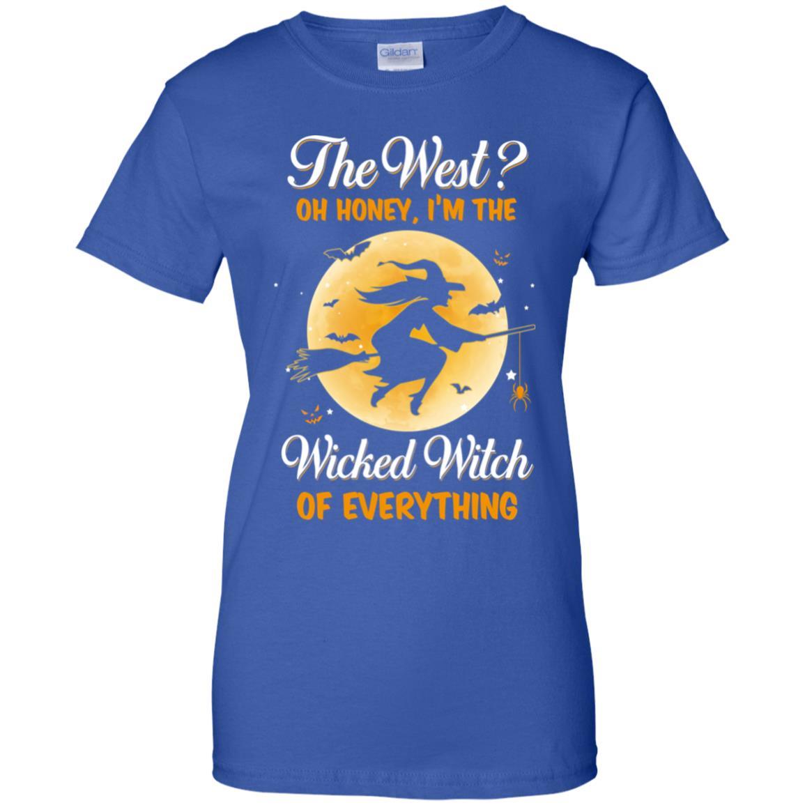 The West Oh Honey I'm The Wicked Witch Funny Halloween-T-Shirt & Hoodie-Women's T-Shirt-Royal