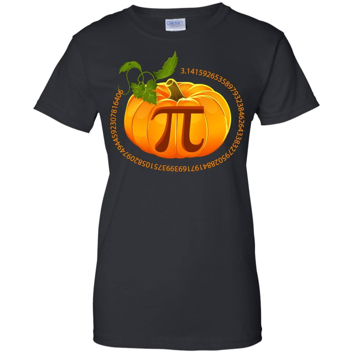 Funny Pi Pumpkin Pie Halloween-T-Shirt & Hoodie-Women's T-Shirt-Black