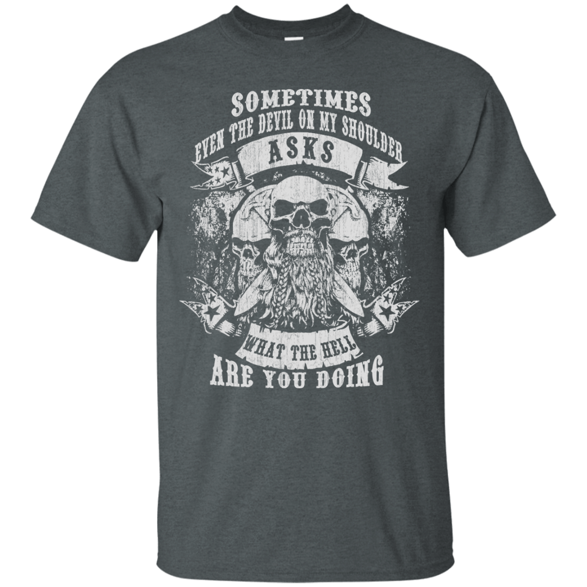 Viking What The Hell Are You Doing-T-Shirt & Hoodie-Classic T-Shirt-Dark Heather