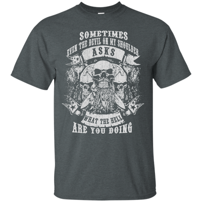 Viking What The Hell Are You Doing-T-Shirt & Hoodie-Classic T-Shirt-Dark Heather
