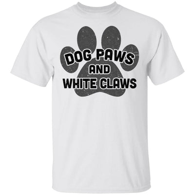 Dog Paws And White Claws Funny Cute Dog Lover-T-Shirt & Hoodie-Classic T-Shirt-White