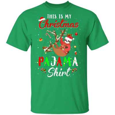 This Is My Christmas Pajama Sloth Christmas Gifts-T-Shirt & Sweatshirt-Classic T-Shirt-Irish Green