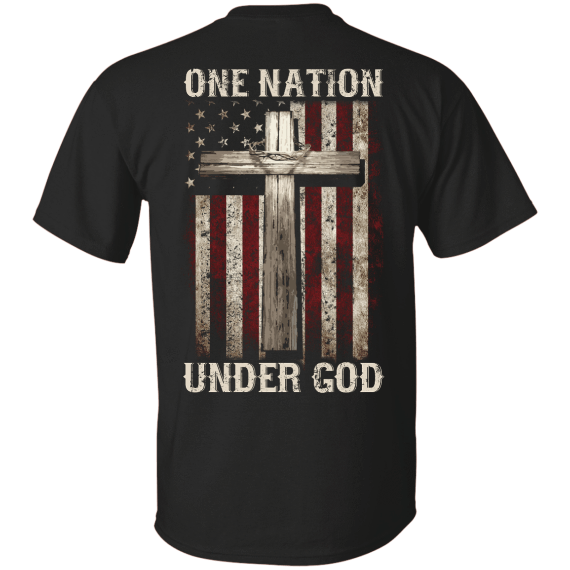 One Nation Under God-T-Shirt & Hoodie-Classic T-Shirt-Black