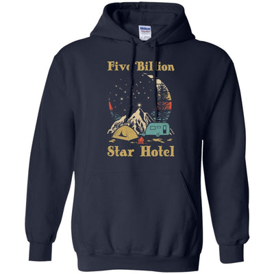 Vintage Five Billion Star Hotel Moom Camping-T-Shirt & Hoodie-Pullover Hoodie-Navy