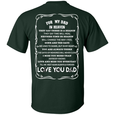 For My Dad In Heaven-T-Shirt & Hoodie-Classic T-Shirt-Forest Green