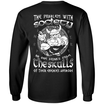 The Problem With Society-T-Shirt & Hoodie-Long Sleeve T-Shirt-Black