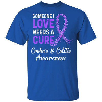 Someone I Love Needs Cure Crohn's And Colitis Awareness-T-Shirt & Hoodie-Classic T-Shirt-Royal