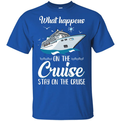 What Happens On The Cruise Stays On The Cruise Family-T-Shirt & Tank Top-Classic T-Shirt-Royal