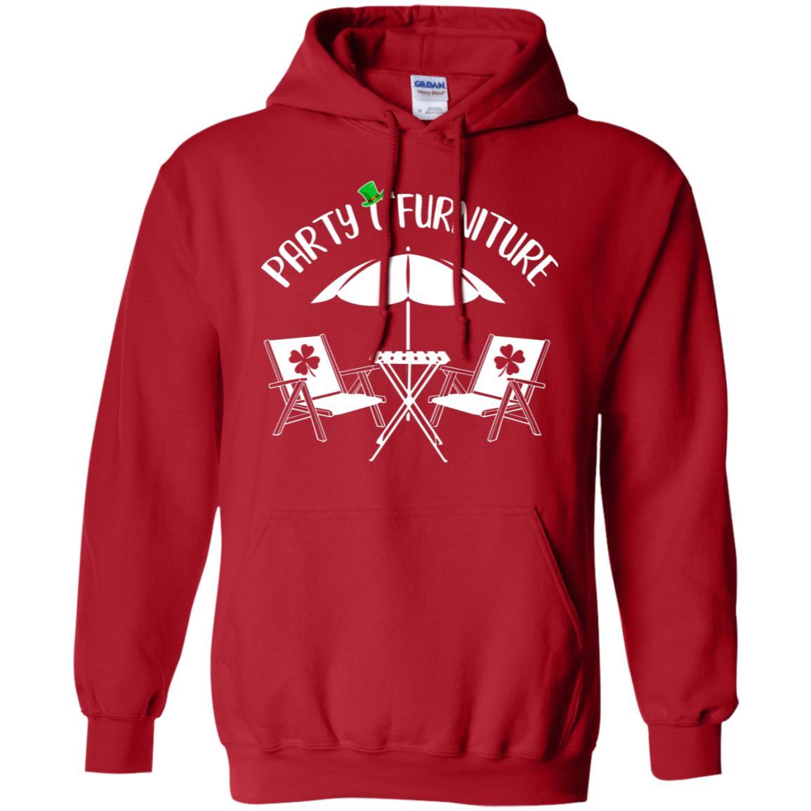 Funny St Patrick's Day Patty O'Furniture-T-Shirt & Hoodie-Pullover Hoodie-Red
