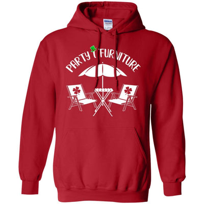 Funny St Patrick's Day Patty O'Furniture-T-Shirt & Hoodie-Pullover Hoodie-Red