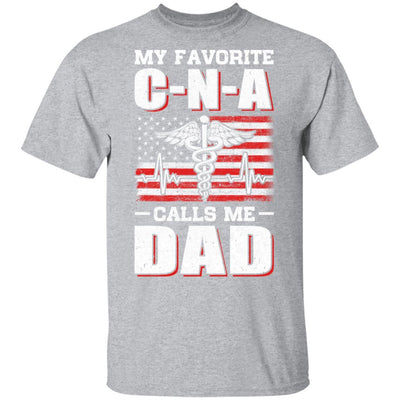 Nurse My Favorite CNA Calls Me Dad Father's Day Gifts-T-Shirt & Hoodie-Classic T-Shirt-Sport Grey