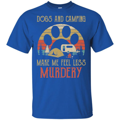Dogs And Camping Make Me Feel Less Murdery-T-Shirt & Hoodie-Classic T-Shirt-Royal
