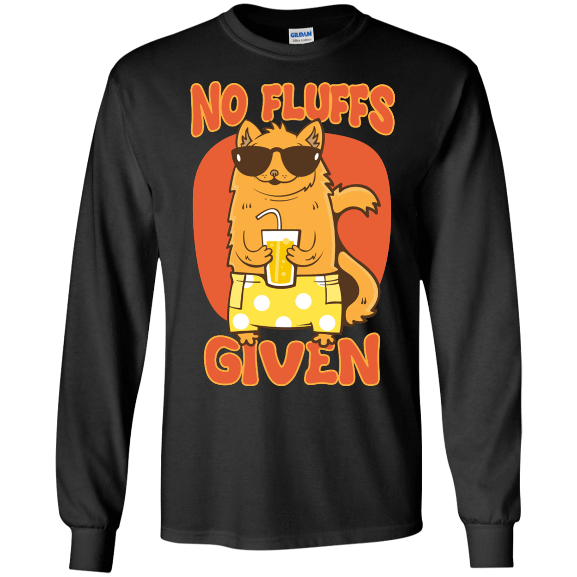 No Fluffs Given-T-Shirt & Hoodie-Long Sleeve T-Shirt-Black