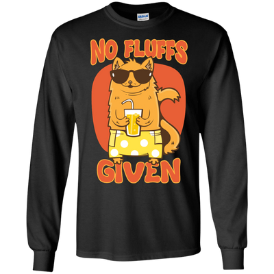 No Fluffs Given-T-Shirt & Hoodie-Long Sleeve T-Shirt-Black