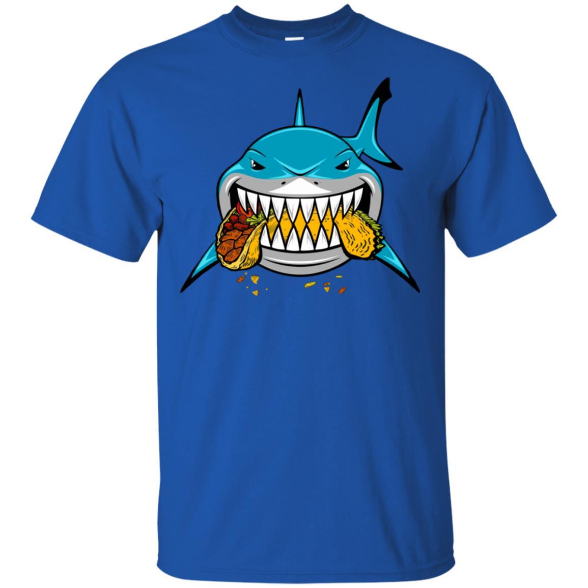 Shark Eating Taco Food Lover Gift-T-Shirt & Hoodie-Classic T-Shirt-Royal