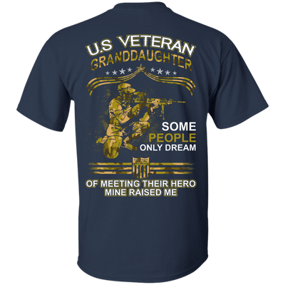 U.S. Veteran GrandDaughter Some People Only Dream Of Meeting-T-Shirt & Hoodie-Classic T-Shirt-Navy