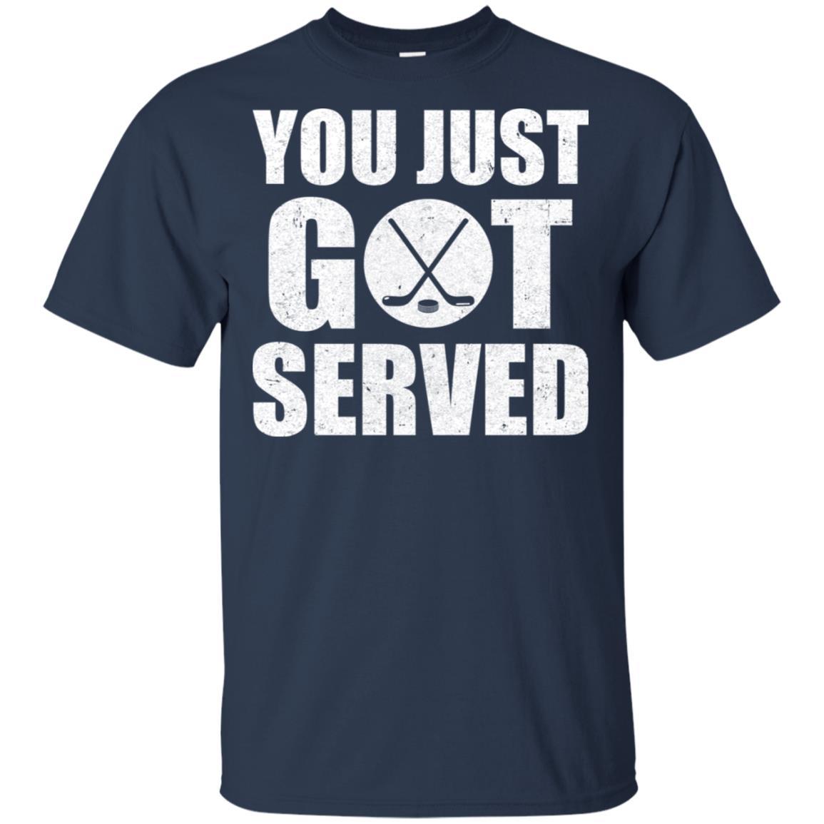 You Just Got Served Gifts For Hockey Lovers-T-Shirt & Hoodie-Classic T-Shirt-Navy