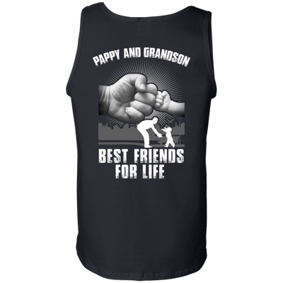 Pappy And Grandson Best Friends For Life-T-Shirt & Hoodie-Unisex Tank-Black