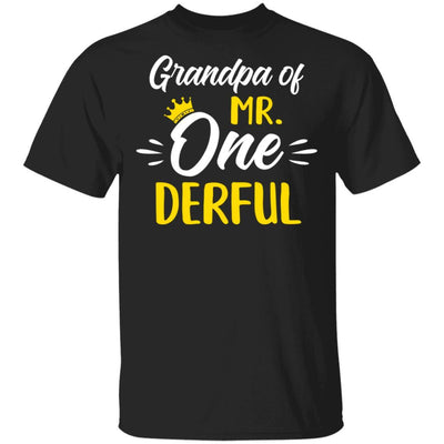 Grandpa Of Mr Onederful 1st Birthday Party Costumes Gifts-T-Shirt & Hoodie-Classic T-Shirt-Black