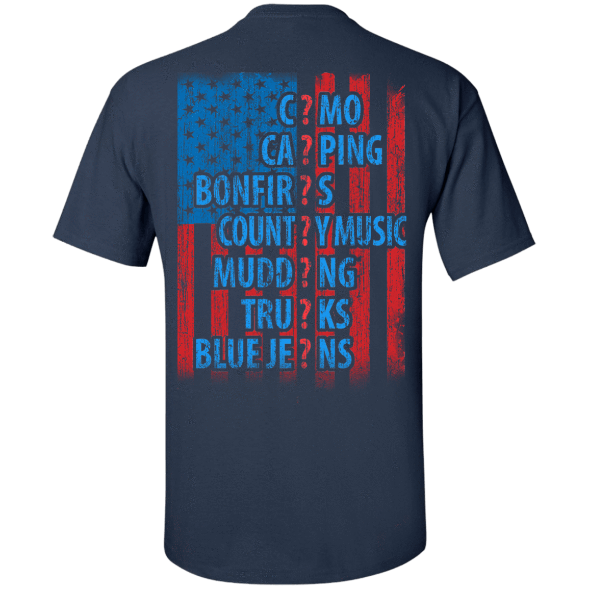I LOVE AMERICAN COUNTRY-T-Shirt & Hoodie-Classic T-Shirt-Navy