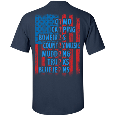 I LOVE AMERICAN COUNTRY-T-Shirt & Hoodie-Classic T-Shirt-Navy