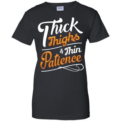 Thick Thighs Thin Patience-T-Shirt & Hoodie-Women's T-Shirt-Black