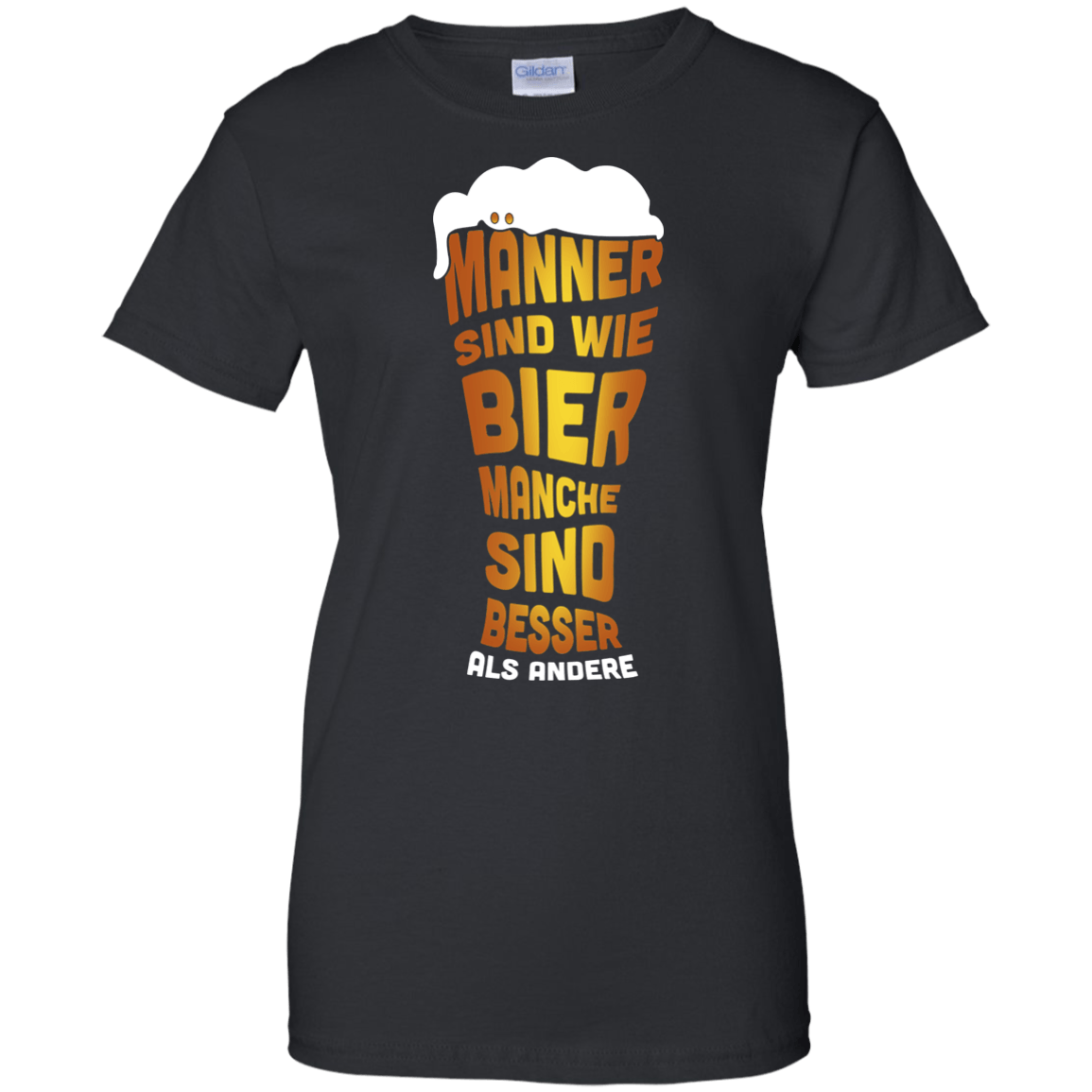 M‚àö¬ßnner Sind Wie Bier Manche Sind Besser Als Andere-T-Shirt & Hoodie-Women's T-Shirt-Black