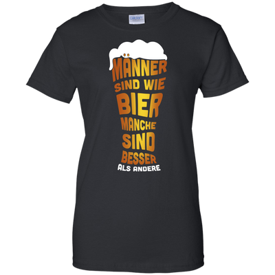 M‚àö¬ßnner Sind Wie Bier Manche Sind Besser Als Andere-T-Shirt & Hoodie-Women's T-Shirt-Black