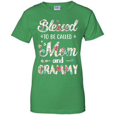 Mothers Day Gifts Blessed To Be Called Mom And Grammy-T-Shirt & Hoodie-Women's T-Shirt-Irish Green